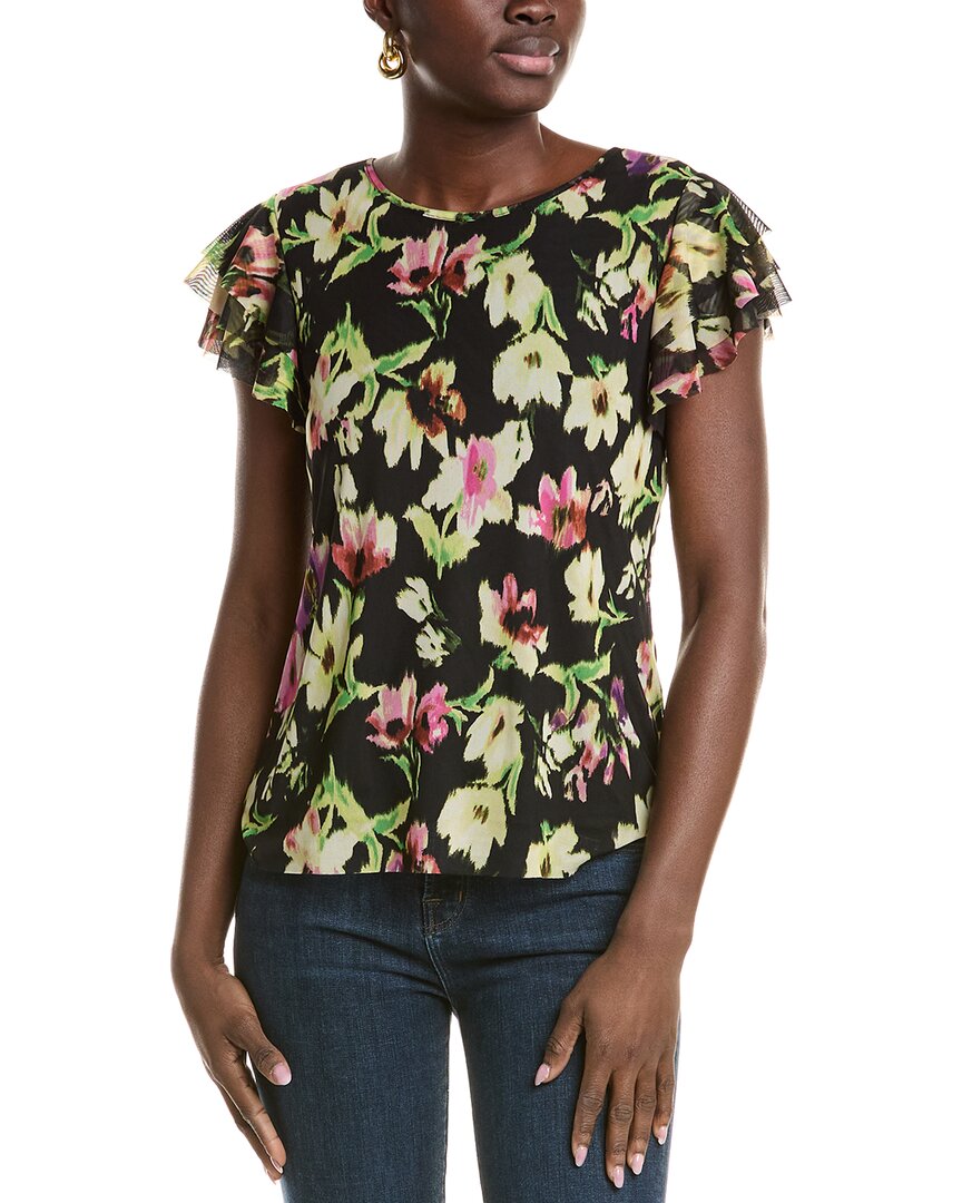 womens Mesh Top, s, Black